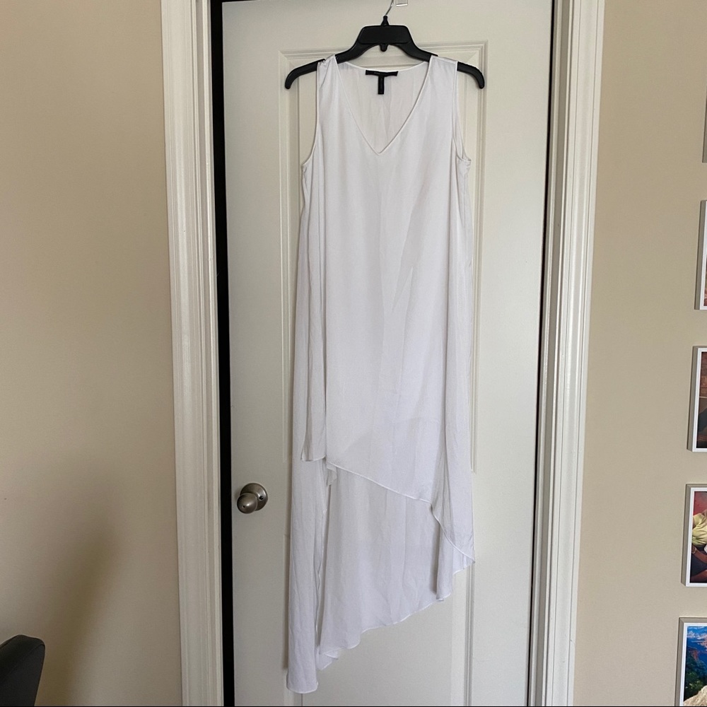 BCBGMaxAzria White Asymmetrical Dress